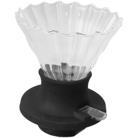Filtre à Café en Verre Borosilicate pour Préparation à la Main, Cône de Filtration Haute Température (1/5)