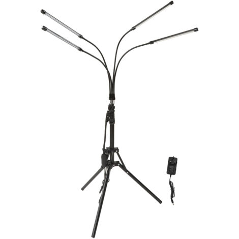 Lampe de thérapie infrarouge 4 émetteurs pour douleurs musculaires et articulaires, 660nm 850nm, support ajustable, prise UK 100‑240V (1/5)