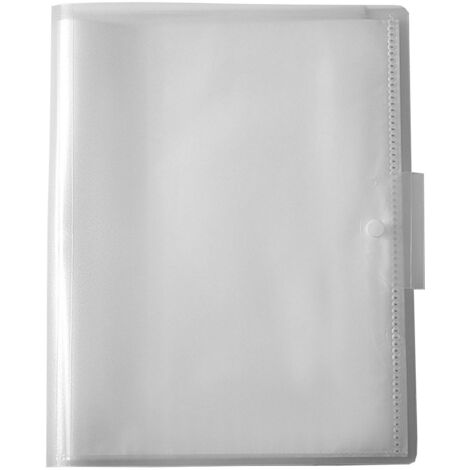 Classeur A3 Transparent à 20 Pochettes avec Fermeture à Boucle pour École et Bureau - Organisateur de Documents en PP (1/5)