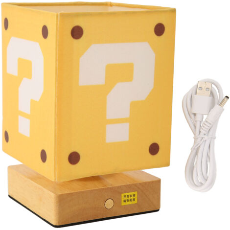 Lampe de chevet LED à gradation continue, commande tactile, recharge USB, veilleuse pour chambre d'enfant et dortoir (1/5)