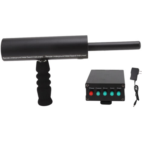 Détecteur de métaux longue portée 800m, profondeur 14m pour trésors, alimentation universelle 100-240V, prise US, couleur noir (1/5)
