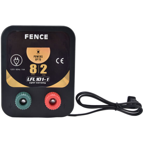 Clôture électrique portable 2 miles pour animaux de ferme - Alimentation secteur 110-120V (1/5)
