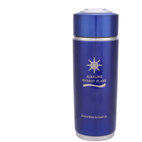 Gourde filtrante alcaline ionisée - Filtre double et nano énergie bio (Couleur bleue) (1/5)