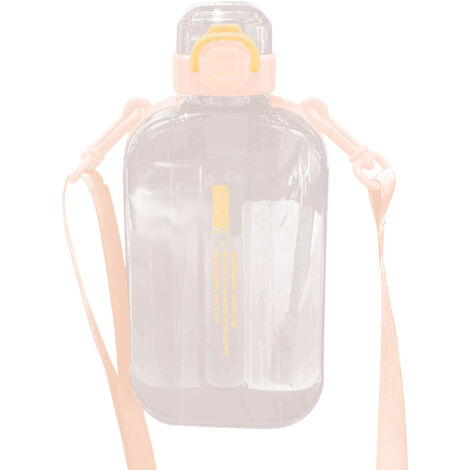 Gourde plate sport 750ml avec échelle, grande capacité pour activités extérieures et bureau (1/4)