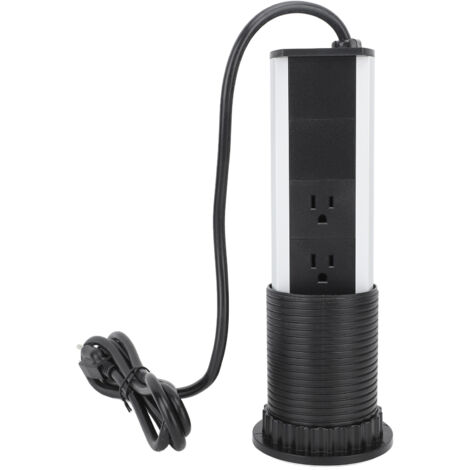 Prise encastrée avec 2 ports USB et 3 prises, protection contre les surtensions, pour comptoir, prise américaine 110V (1/5)