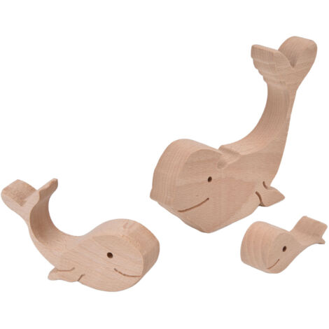 Statuette de Lapin Sculptée Main en Bois - Miniature Animaux Mignons pour Décoration d'Intérieur - Idée Cadeau Original B11 (1/5)