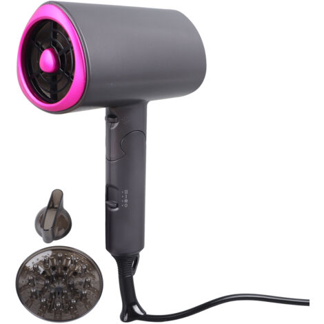 Sèche-cheveux pliable 1200W gris, forme en T, pour salon, voyage et maison, prise US 110V
