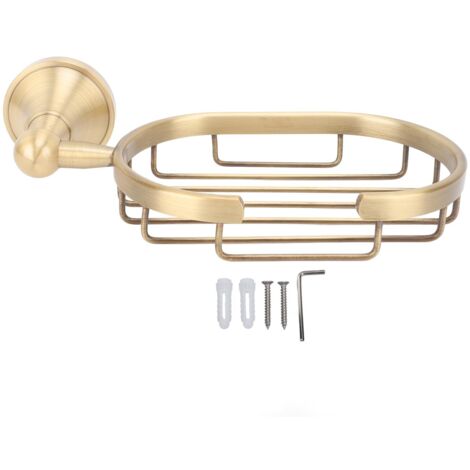 Porte-Savon Autonome Support Murale pour Douche Salle de Bain Cuisine Évier Antique Cuivré (1/5)