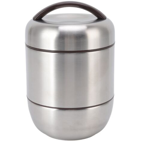 Boîte-repas isotherme 4 niveaux en acier inoxydable pour pique-nique et randonnée (1/5)