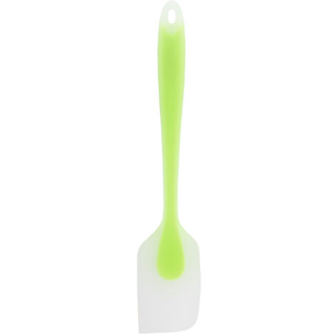 Spatule en Silicone Translucide Résistante à la Chaleur, Outil de Cuisine Portable pour Pâtisserie et Cuisson, Design Intégral Vert (1/5)