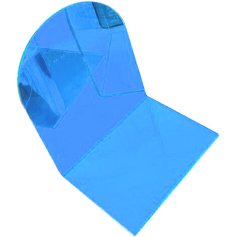 1 Paire de Serre-livres en Acryle Transparent Épais, Lourd et Décoratif pour Bureau d'Étudiant ou de Bureau, Forme en L Bleu Antidérapant (1/5)