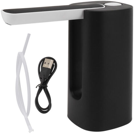 Pompe à eau automatique avec filtration, distributeur d'eau potable pliable pour maison, bureau et extérieur, détection automatique, noir. (1/5)