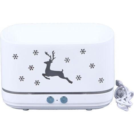 Diffuseur d'huiles essentielles 300ml avec flamme LED, humidificateur USB pour chambre, salon, bureau (1/5)