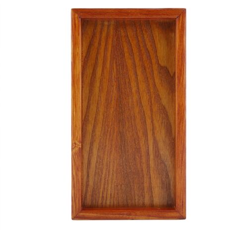 Plateau de service en bois pour apéritif, goûter et rangement - 22x12cm (1/5)