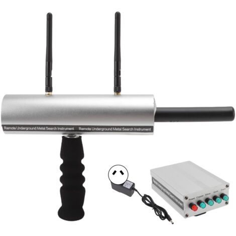 Détecteur de métaux professionnel pour or et argent, portée 1000m, profondeur 20m, double antenne, batterie rechargeable 100‑240V, prise AU incluse