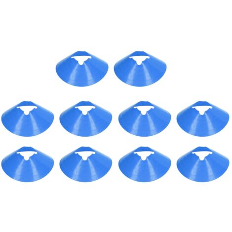 10 Pièces Cônes d'Entraînement Football 8cm Grands Disques Marqueurs Obstacles (1/5)