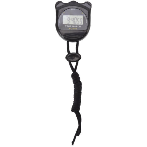Chronomètre Numérique Étanche Multifonction 140mAh pour Course et Compétition - Noir (1/5)