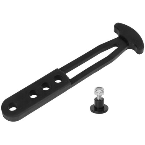Échelle de bateau télescopique avec sangle en caoutchouc noir et 4 trous de montage réglables pour fixation (1/5)