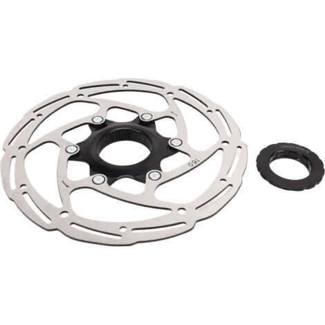 Disque de frein à centre lock en acier 160mm pour vélo route et VTT avec couvercle (1/5)