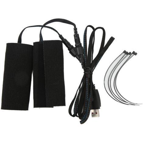 2 pièces Poignées Chauffantes Moto, Fixation par Velcro, IP67 Étanche, Port USB 5V, Pad Chauffant Électrique (1/5)
