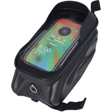 Housse étanche pour téléphone de vélo, support fixable sur cadre, pochette de guidon pour smartphones jusqu'à 7,2 pouces. (1/5)