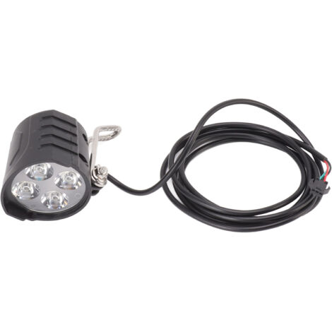 Phare avant de vélo électrique 12W LED haute luminosité avec klaxon pour 36V 48V 52V 60V (1/5)