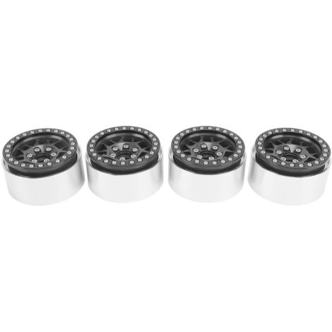 Lot 4 Jantes Beadlock 1.0 En Alliage Aluminium - Accessoire Upgrade Pour Axial SCX24 Gladiator Deadbolt Bronco C10 JLU 1/24 RC Crawler