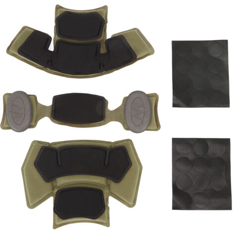 Doublure intérieure de casque tactique avec mousse à mémoire de forme, coussin de protection et accessoires de rembourrage verts (1/5)