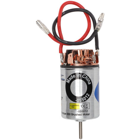 Moteur RC Brushed 550 12T – Métal Haute Précision, Silencieux, Avec Ventilateur – Compatible Voiture 1/10 TRX-4 Et Modèles RC – Pièce Détachée Puissante