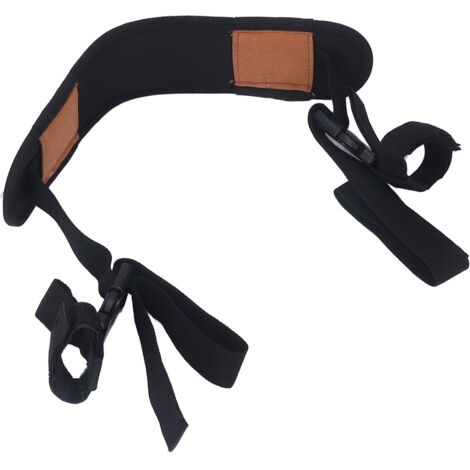 Sangle d'épaule pour arc à poulies - Ajustable, mains libres, en tissu Oxford, absorption des chocs, support de sangle, noir