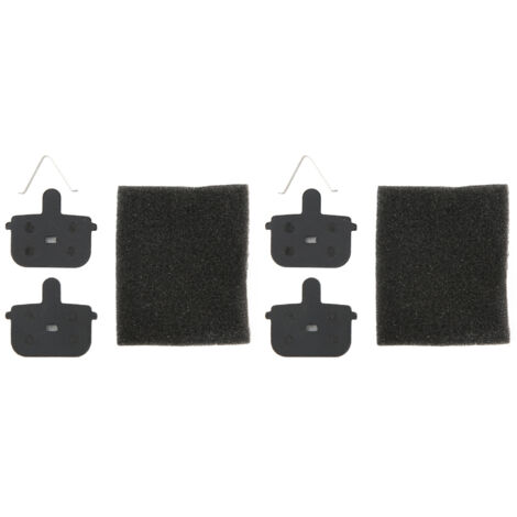2 Paires de Plaquettes de Frein à Disque Vélo - Semi-Métalliques Résine, Remplacement pour Freins de Bicyclette (1/5)