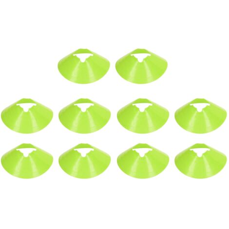 10 Pièces Cônes d'Entraînement Football 8cm Grands Disques Marqueurs Obstacles (1/5)