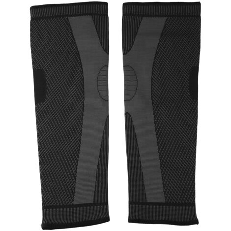 1 Paire de Genouillères de Sport Noir XL 48cm - Protection Respirante avec Motif Ondulé (1/5)