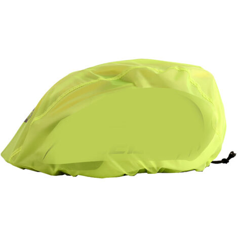 Housse de Casque de Vélo Imperméable Couverture Anti-Pluie Réfléchissante Sécurité Vert Fluorescent (1/5)