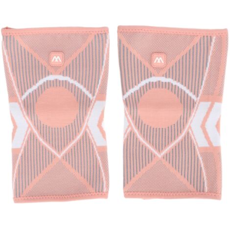 2 Pièces Genouillères de Sport Respirantes en Nylon Tissé, Protège-genou Élastique 4 Côtés pour Course Escalade Rose Taille M (1/5)