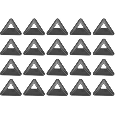20 pièces Cônes d'Agilité Triangulaires Souples et Résistants pour Entraînement Sportif, Football, Cyclisme - Noir (1/5)