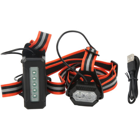 Lampe LED rechargeable USB pour running nocturne, cyclisme, randonnée et camping - réfléchissante et légère (1/5)
