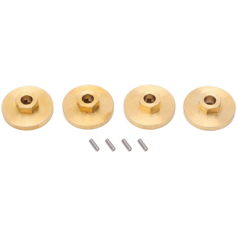 Connecteur en Laiton pour Voiture RC, 18mm Diamètre, 6mm Épaisseur, Résistant à l'Usure et Anti-Rouille, Compatible FMS FCX24 1/24 Crawler, Doré (1/5)