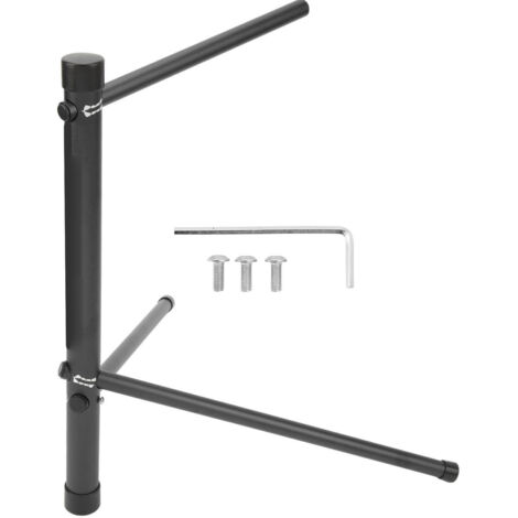 Support vélo de montagne et route, support de stationnement au sol pour rangement, réparation et exposition, couleur noire. (1/5)