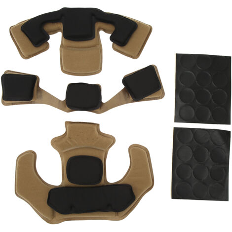 Coussinet de casque en mousse mémoire 2 couches pour casque WENDY Tan, protection et confort optimaux. (1/5)