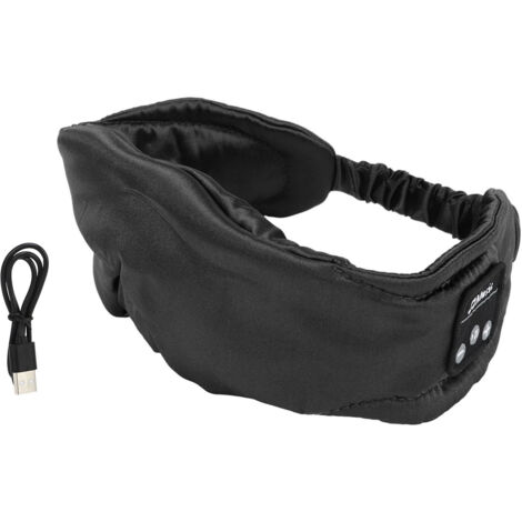 Masque de Nuit Bluetooth Anti-Lumière avec Écouteurs Intégrés - Noir (1/5)