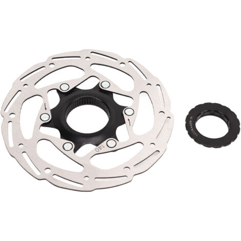 Disque de frein à centre lock en acier 140mm pour vélo route et VTT avec couvercle (1/5)
