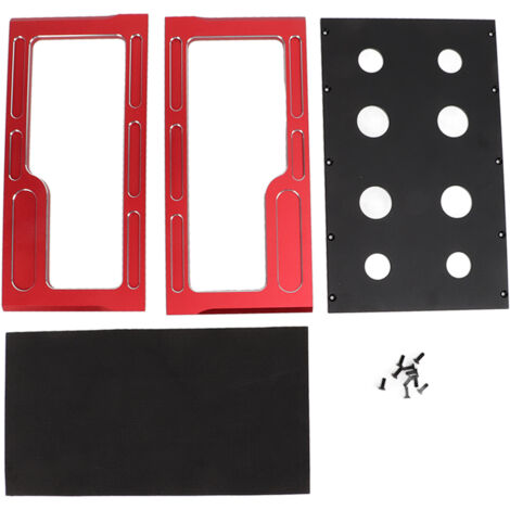Plateau de Travail pour Voiture RC Rouge, Support de Réparation et d'Assemblage pour Modèles 1/10 et 1/8 (1/5)