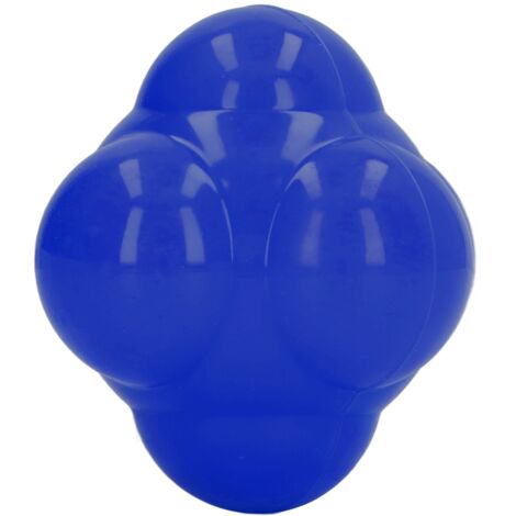Balle d'Agilité Hexagonale en Caoutchouc Lumineux - Améliore la Coordination Mains-Yeux, Réflexes et Vitesse - Bleu Éclatant (1/5)