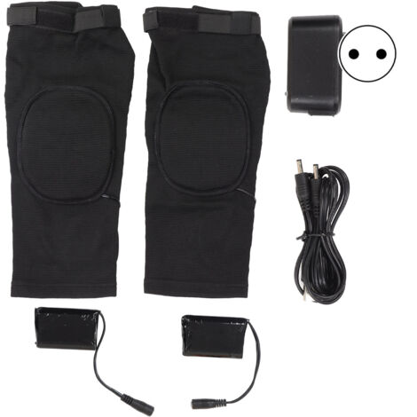 1 Paire de Genouillères Chauffantes Rechargeables, Température Constante pour Sports et Course, Enveloppe Genou Flexible, Prise UE 100‑240V (1/5)