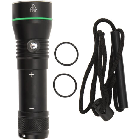 Lampe de plongée puissante 110 mètres étanche IPX8 avec 3 modes d'éclairage (1/5)