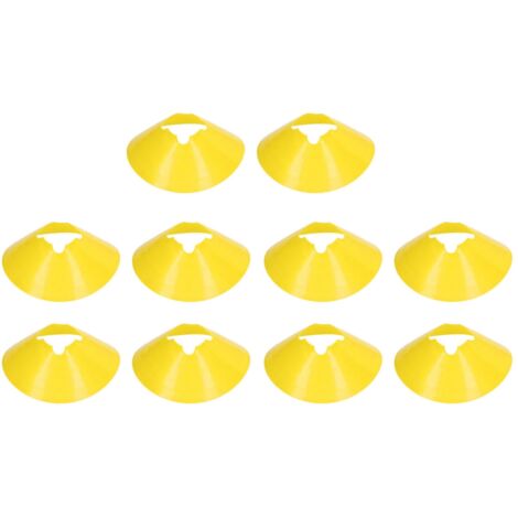 10 Pièces Cônes d'Entraînement Football 8cm Grands Disques Marqueurs Obstacles (1/5)