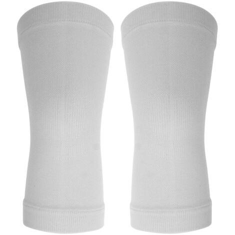 2 pièces Genouillères Grises pour Femme, Chaussettes de Genou Chaudes et Respirantes, Protections Articulaires Confortables M (1/5)