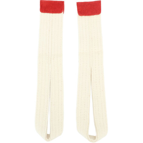Paire de Sangles de Poignet de Levage en Polyester Doux, Antidérapantes pour l'Entraînement en Force, Blanc (1/5)