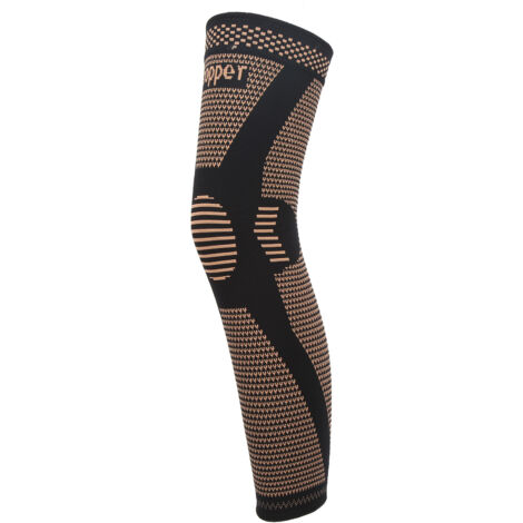 Manchon de Compression pour Genou Sportif Anti-Dérapant, Support Nylon Protecteur Jambe Taille XXL (1/5)